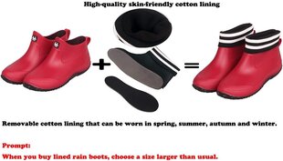 Guminiai batai unisex Celanda, raudoni kaina ir informacija | Guminiai batai moterims | pigu.lt
