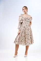 Suknelė moterims Aimyoustyl 1311A2, smėlio spalvos kaina ir informacija | Suknelės | pigu.lt