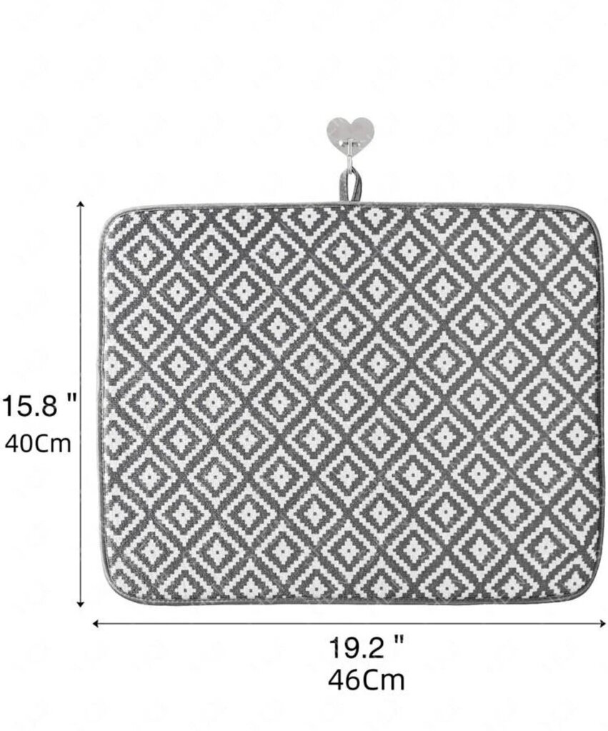 Electronics LV-2232 vandeniui nepralaidus indų kilimėlis, 46x40 cm kaina ir informacija | Virtuvės įrankiai | pigu.lt