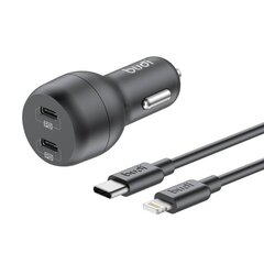 40w automobilinis įkroviklis + usb-c lightning laidas kaina ir informacija | Automobilių 12V el. priedai | pigu.lt