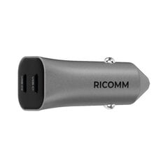 Ricomm 3000 mA USB tipo C automobilinis įkroviklis kaina ir informacija | Automobilių 12V el. priedai | pigu.lt