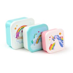 Enchanted Rainbows Unicorn pietų dėžučių rinkinys, S/M/L, 3 vnt. kaina ir informacija | Maisto saugojimo  indai | pigu.lt