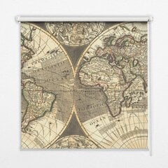 Roletas Pasaulio žemėlapis, 60x140 cm kaina ir informacija | Roletai | pigu.lt