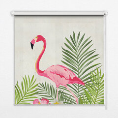 Roletas Flamingos ant lapų, 70x140 cm цена и информация | Рулонные шторы | pigu.lt