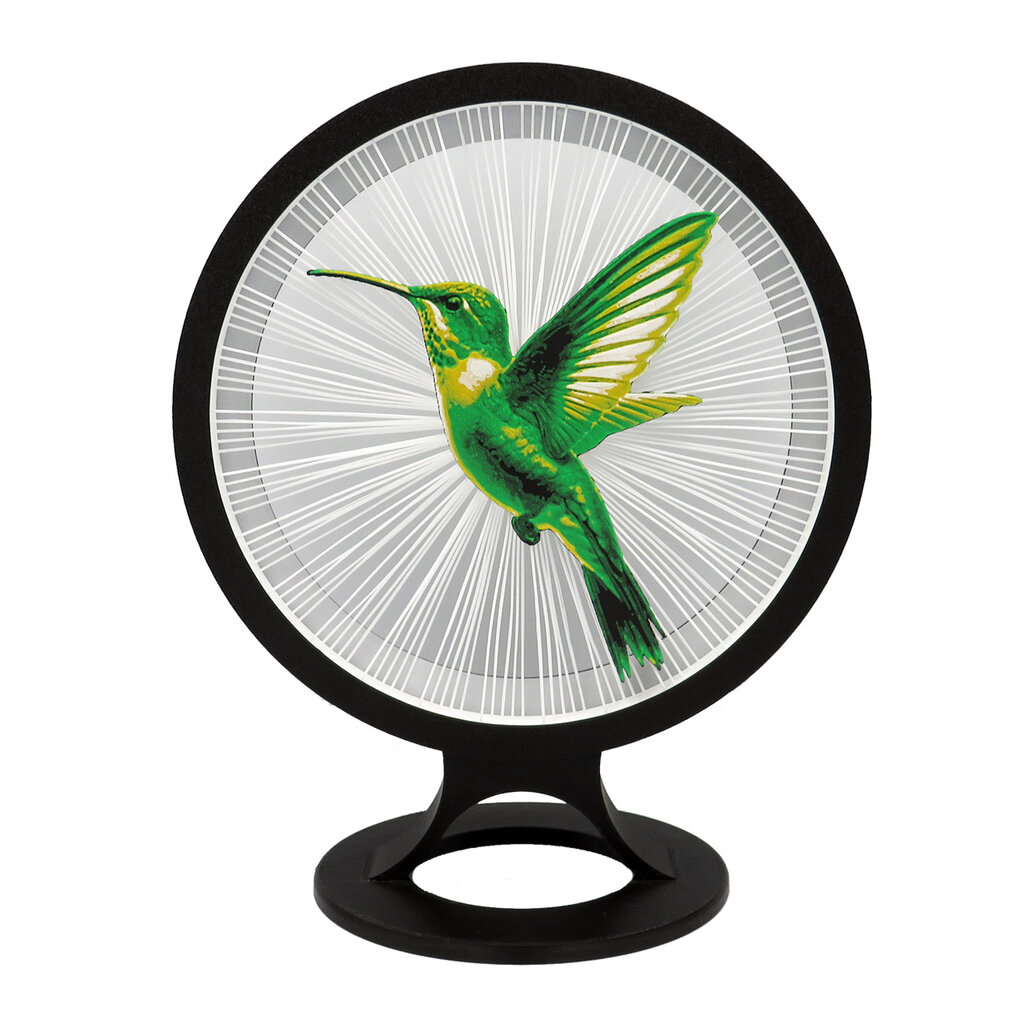 3Dgaminiai stalinis šviestuvas Kolibris, su plastiko gijomis цена и информация | Staliniai šviestuvai | pigu.lt