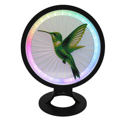 3Dgaminiai stalinis šviestuvas Kolibris, su plastiko gijomis kaina ir informacija | Staliniai šviestuvai | pigu.lt