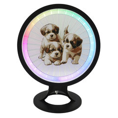 3Dgaminiai stalinis šviestuvas Šuniukai, su plastiko gijomis kaina ir informacija | Staliniai šviestuvai | pigu.lt