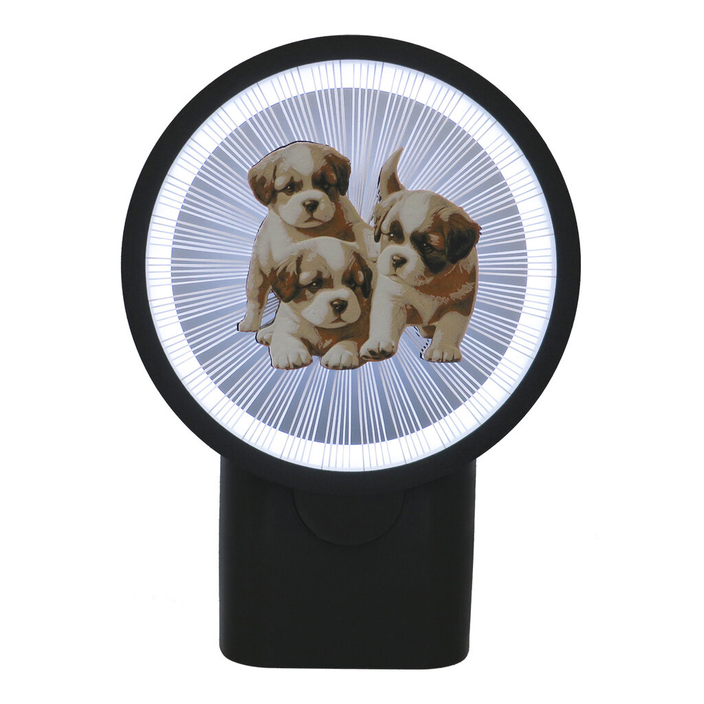 3Dgaminiai sieninis šviestuvas Šuniukai, su plastiko gijomis цена и информация | Sieniniai šviestuvai | pigu.lt