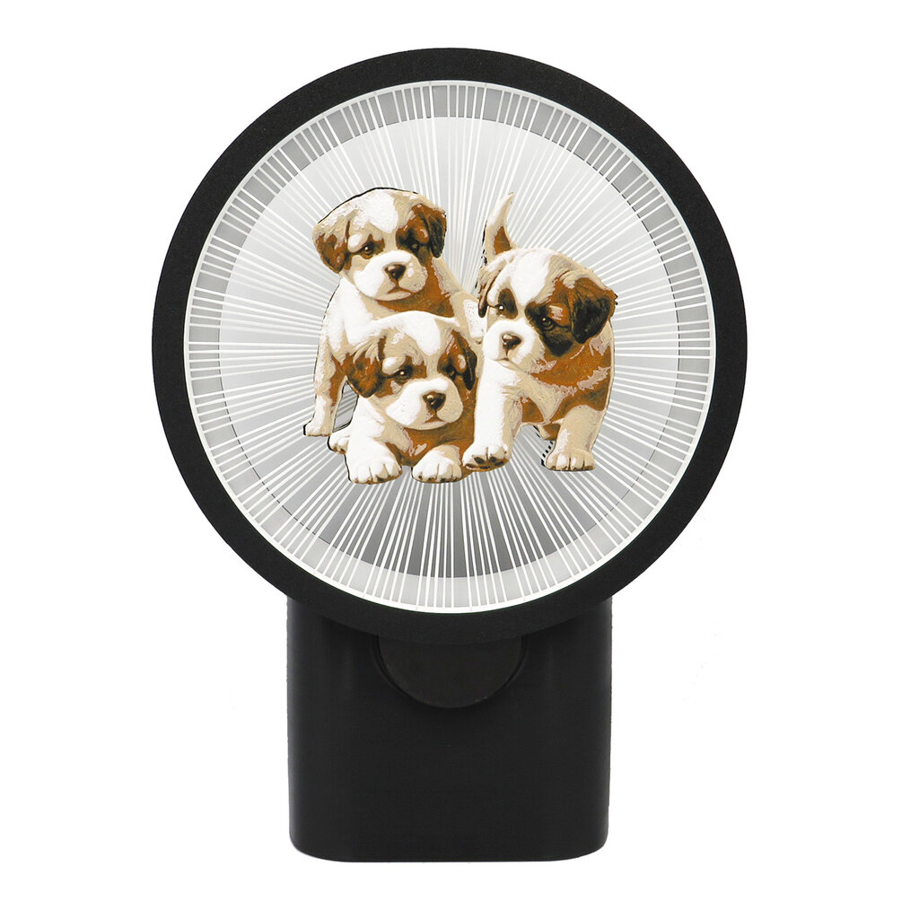 3Dgaminiai sieninis šviestuvas Šuniukai, su plastiko gijomis цена и информация | Sieniniai šviestuvai | pigu.lt