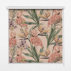 Roletas Flamingai ir gėlės, 70x140 cm kaina ir informacija | Roletai | pigu.lt