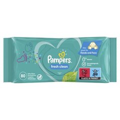 Prekė su pažeista pakuote.Drėgnos servetėlės Pampers Fresh Clean 15x80 vnt. цена и информация | Товары для младенцев и одежда для детей с поврежденной упаковкой | pigu.lt