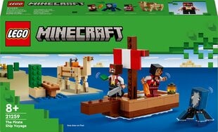 21259 LEGO® Minecraft Kelionė piratų laivu kaina ir informacija | Konstruktoriai ir kaladėlės | pigu.lt