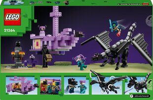 21264 LEGO® Minecraft Enderio drakonas ir Pabaigos laivas kaina ir informacija | Konstruktoriai ir kaladėlės | pigu.lt