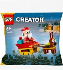 30670 LEGO® Creator Kalėdų Senelio kelionė rogėmis kaina ir informacija | Konstruktoriai ir kaladėlės | pigu.lt