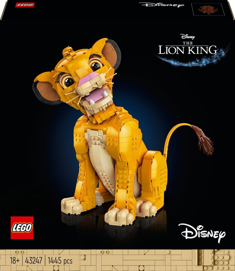 43247 LEGO® Disney Jaunasis liūtas karalius Simba kaina ir informacija | Konstruktoriai ir kaladėlės | pigu.lt