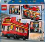 60407 LEGO® City Raudonas dviaukštis apžvalgos autobusas kaina ir informacija | Konstruktoriai ir kaladėlės | pigu.lt