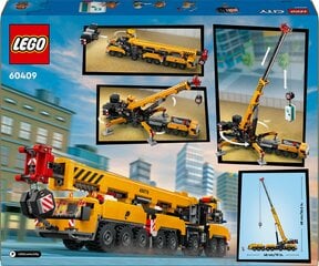 60409 LEGO® City Geltonas mobilus statybų kranas цена и информация | Конструкторы и кубики | pigu.lt