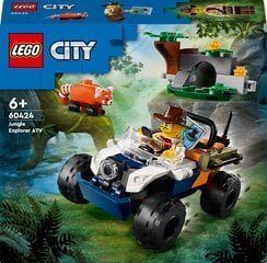 60424 LEGO® City Džiunglių tyrinėtojo keturratis: misija – raudonoji panda цена и информация | Конструкторы и кубики | pigu.lt