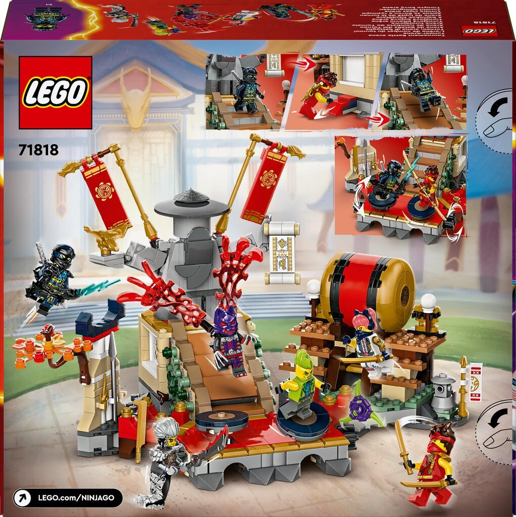 71818 LEGO® Ninjago Turnyro kovų arena kaina ir informacija | Konstruktoriai ir kaladėlės | pigu.lt