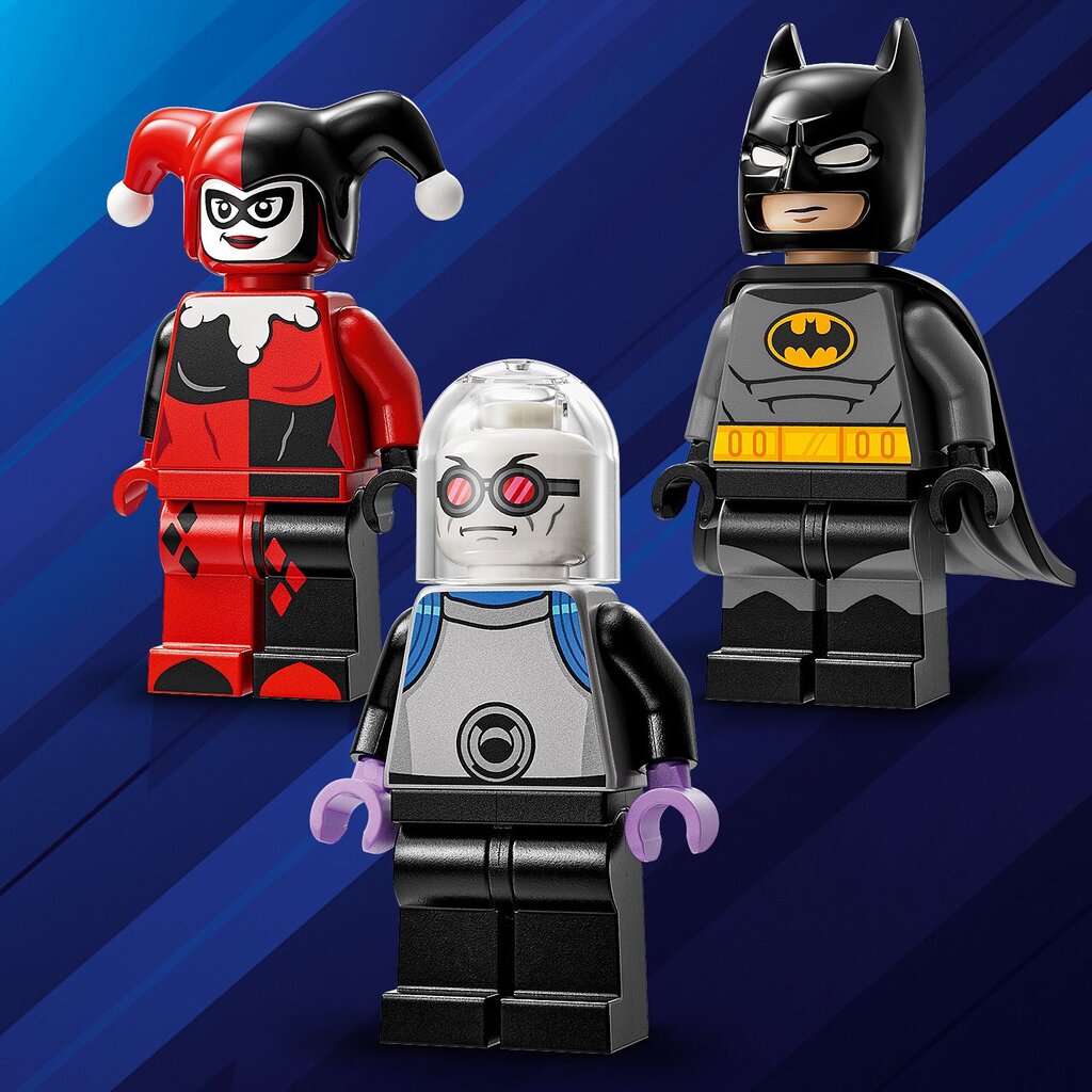 76274 LEGO® Super Heroes Betmenas su automobiliu prieš Harlę Kvin ir Poną Šaltį kaina ir informacija | Konstruktoriai ir kaladėlės | pigu.lt