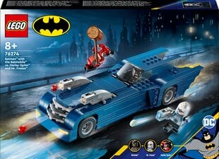 76274 LEGO® DC Batman™ Betmenas su automobiliu prieš Harlę Kvin ir Poną Šaltį kaina ir informacija | Konstruktoriai ir kaladėlės | pigu.lt