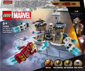 76288 LEGO® Marvel Geležinis žmogus ir Geležinis legionas prieš Hidros karį цена и информация | Конструкторы и кубики | pigu.lt