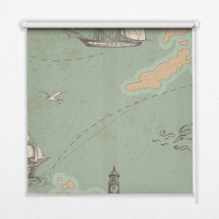 Roletas Vandenyno žemėlapis, 90x140 cm kaina ir informacija | Roletai | pigu.lt