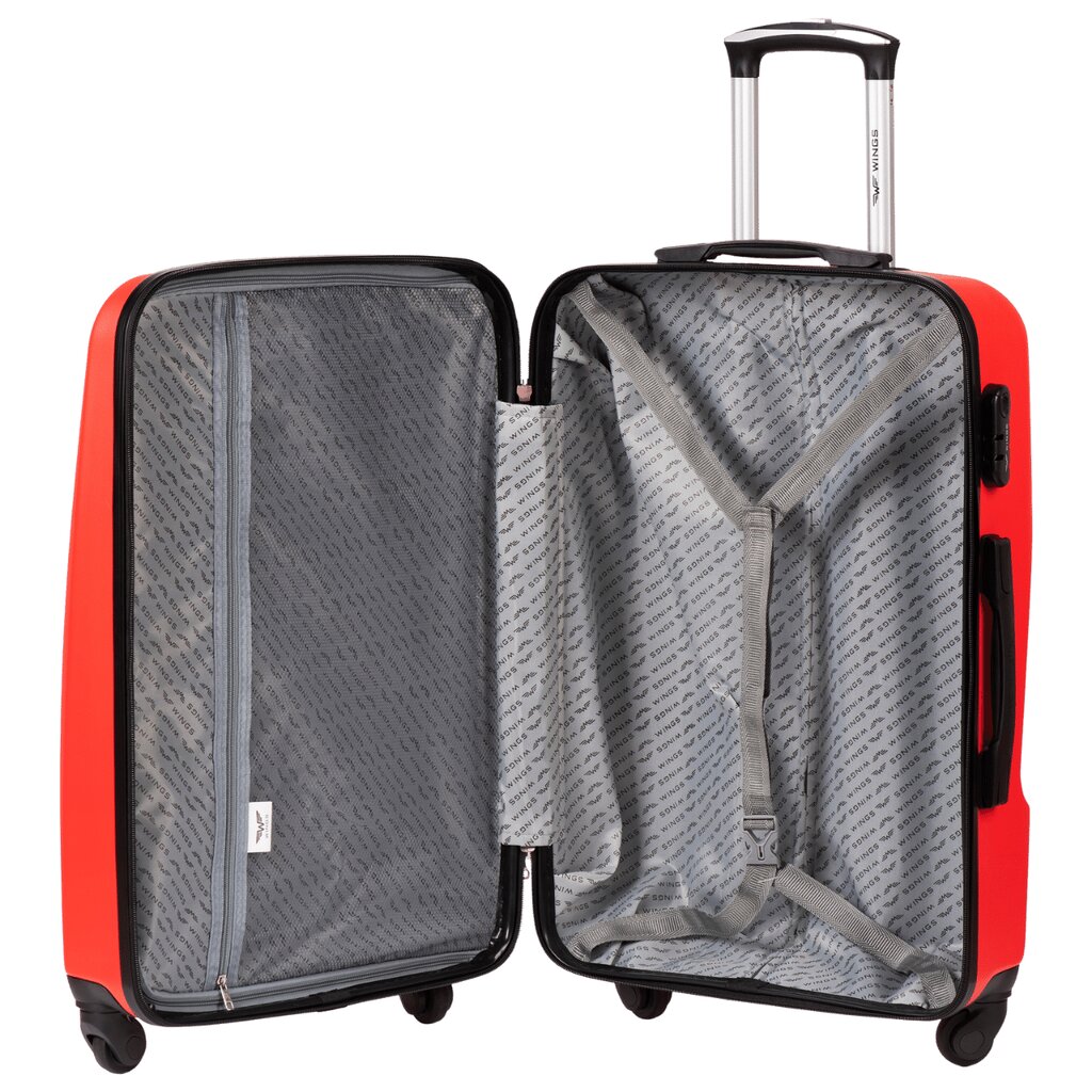 Vidutinis lagaminas 0125, juodas kaina ir informacija | Lagaminai, kelioniniai krepšiai | pigu.lt
