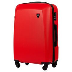 Средний чемодан 0125, красный цена и информация | Чемоданы, дорожные сумки | pigu.lt