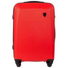 Средний чемодан 0125, красный цена и информация | Чемоданы, дорожные сумки | pigu.lt
