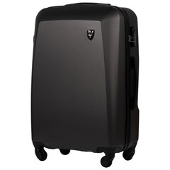 Vidutinis lagaminas 0125, tamsiai pilka kaina ir informacija | Lagaminai, kelioniniai krepšiai | pigu.lt