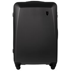 Большой чемодан 0125, тёмно-серый цена и информация | Чемоданы, дорожные сумки | pigu.lt