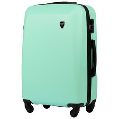Средний чемодан 0125, Mint Green цена и информация | Чемоданы, дорожные сумки | pigu.lt
