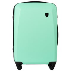 Средний чемодан 0125, Mint Green цена и информация | Чемоданы, дорожные сумки | pigu.lt