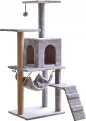 Draskyklė katėms, pilka, 138 cm kaina ir informacija | Draskyklės | pigu.lt