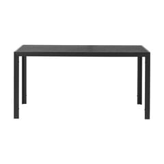 Lauko stalas Valencia, 150×90 cm, juodas цена и информация | Садовые столы, столики | pigu.lt