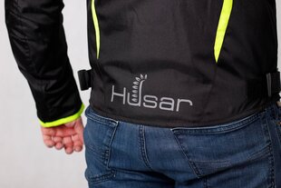 Куртка Husar Rapid GP, черно-желтая цена и информация | Мотоциклетные куртки | pigu.lt