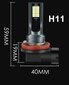 Automobilių lemputės Led H11 35W 12V kaina ir informacija | Automobilių lemputės | pigu.lt