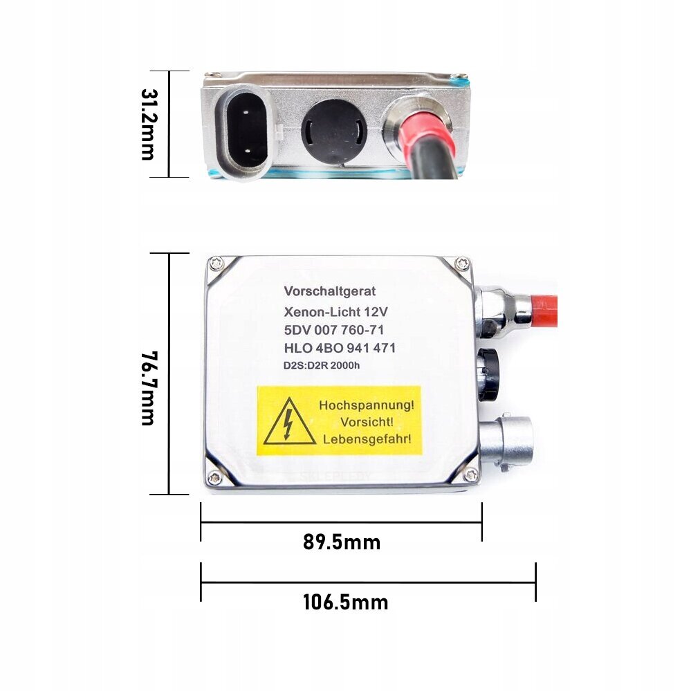 Inverteris Xenon D2S D2R Hid 5Dv00776071 kaina ir informacija | Automobilių 12V el. priedai | pigu.lt