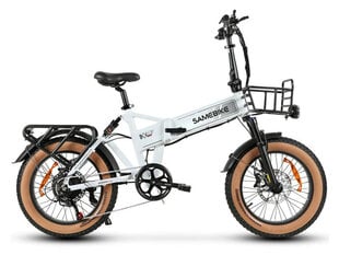 Kalnų dviratis Samebike XWLX09-II Fat Tire 20", baltas kaina ir informacija | Elektriniai dviračiai | pigu.lt