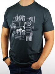 Marškinėliai vyrams Noviti, pilki kaina ir informacija | Vyriški marškinėliai | pigu.lt