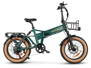 kalnų dviratis Samebike XWLX09-II Fat Tire 20", žalias цена и информация | Электровелосипеды | pigu.lt