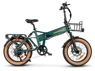 kalnų dviratis Samebike XWLX09-II Fat Tire 20", žalias kaina ir informacija | Elektriniai dviračiai | pigu.lt