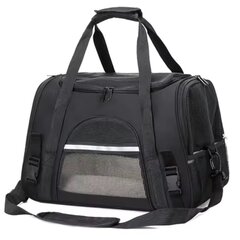 Transportavimo krepšys, 25x28x44.5 cm, juodas цена и информация | Переноски, сумки | pigu.lt
