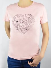 Marškinėliai moterims Noviti, rožiniai kaina ir informacija | Marškinėliai moterims | pigu.lt