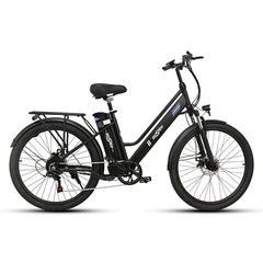 Elektrinis dviratis OneSport OT18, 26", 250W, 14,4Ah, juodas kaina ir informacija | Elektriniai dviračiai | pigu.lt