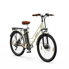 Elektrinis dviratis OneSport OT18, 26", 250W, 14,4Ah, smėlio spalvos kaina ir informacija | Elektriniai dviračiai | pigu.lt