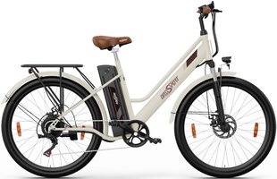 Elektrinis dviratis OneSport OT18, 26", 250W, 14,4Ah, smėlio spalvos kaina ir informacija | Elektriniai dviračiai | pigu.lt