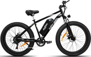 Elektrinis dviratis OneSport OT15, 26", 500W, 17Ah, juodas kaina ir informacija | Elektriniai dviračiai | pigu.lt