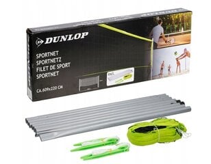 Badmintono, teniso ir tinklinio rinkinys 3in1 Dunlop kaina ir informacija | Lauko žaidimai | pigu.lt